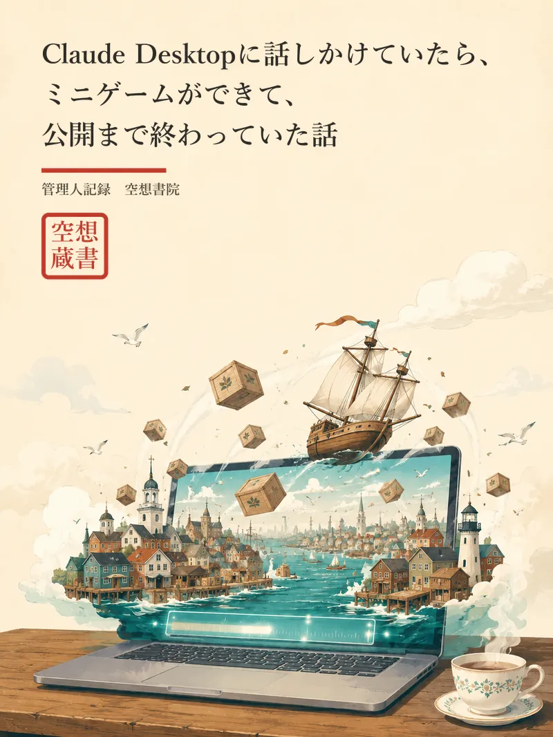 『Claude Desktopでミニゲームを作ってみた体験談』書影